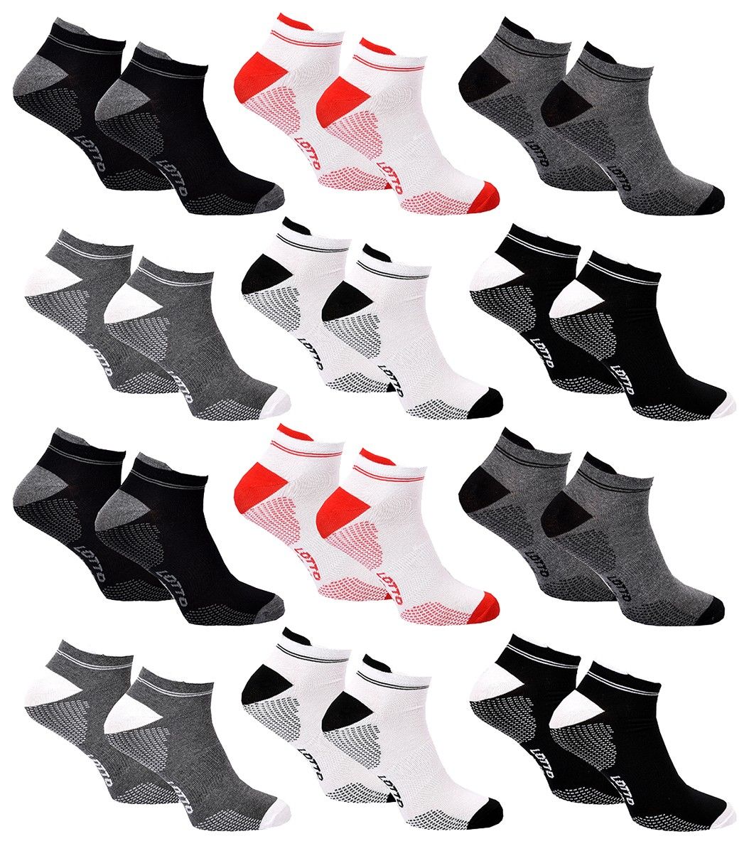 chaussettes homme lotto pack de 12 paires sneaker 3414 39/