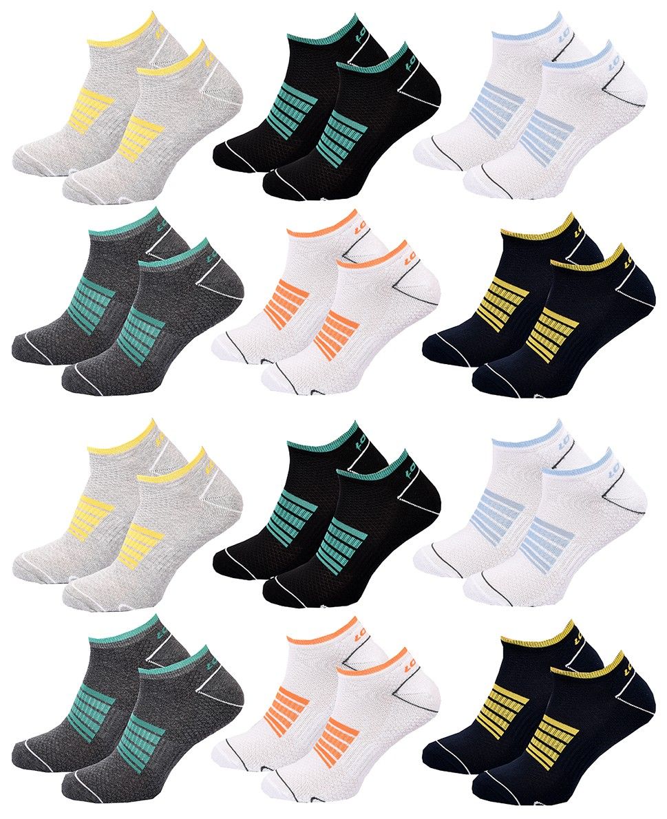 chaussettes homme lotto pack de 12 paires sneaker 2114 43/ - vue 2