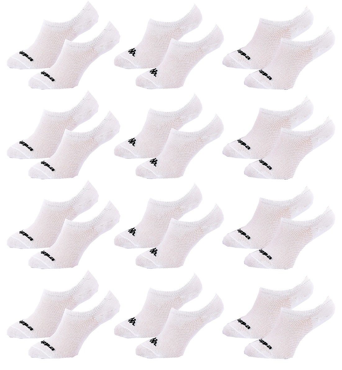 chaussettes homme footies kappa pack de 12 paires 0247 43/