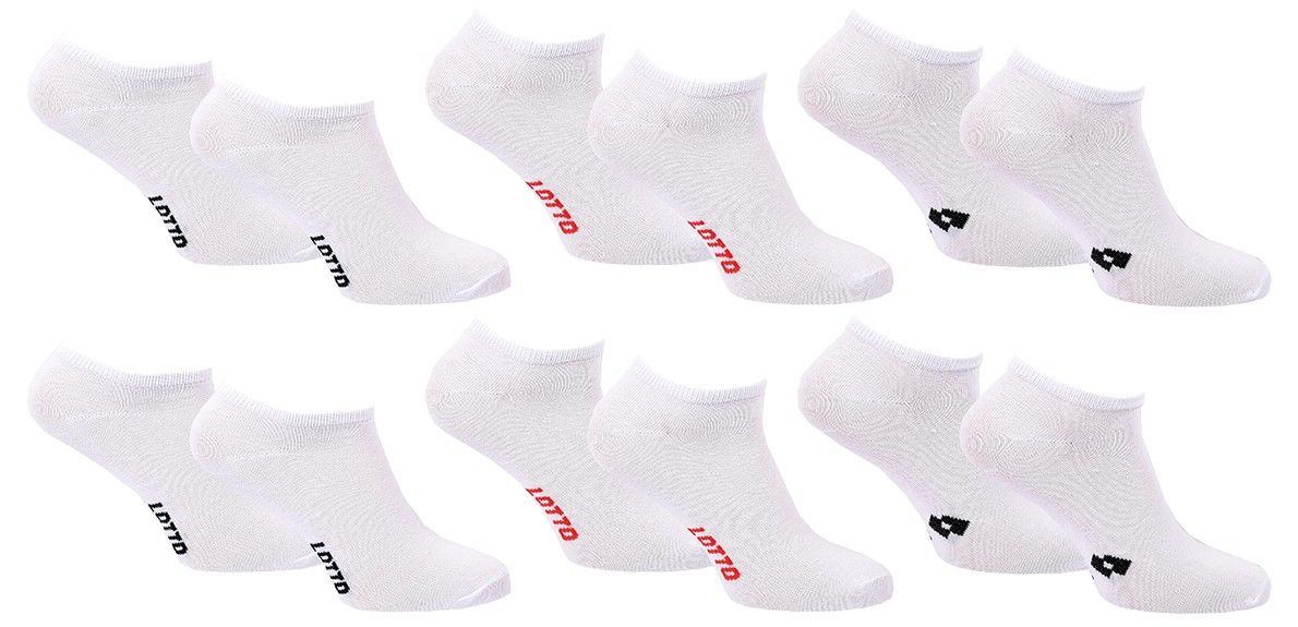 chaussettes homme lotto pack de 6 paires sneaker 4014 43/