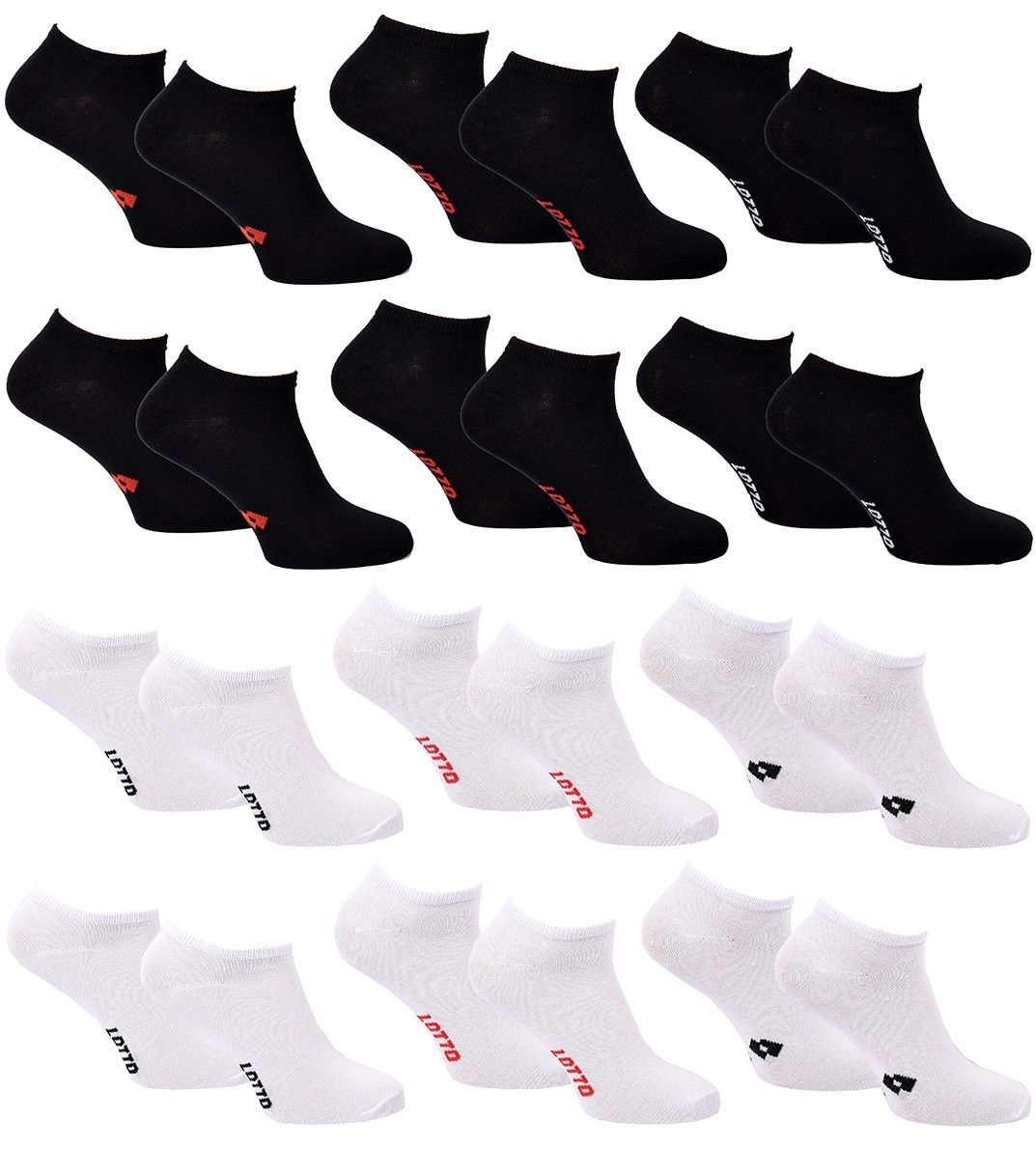 chaussettes homme lotto pack de 12 paires sneaker 3914 39/