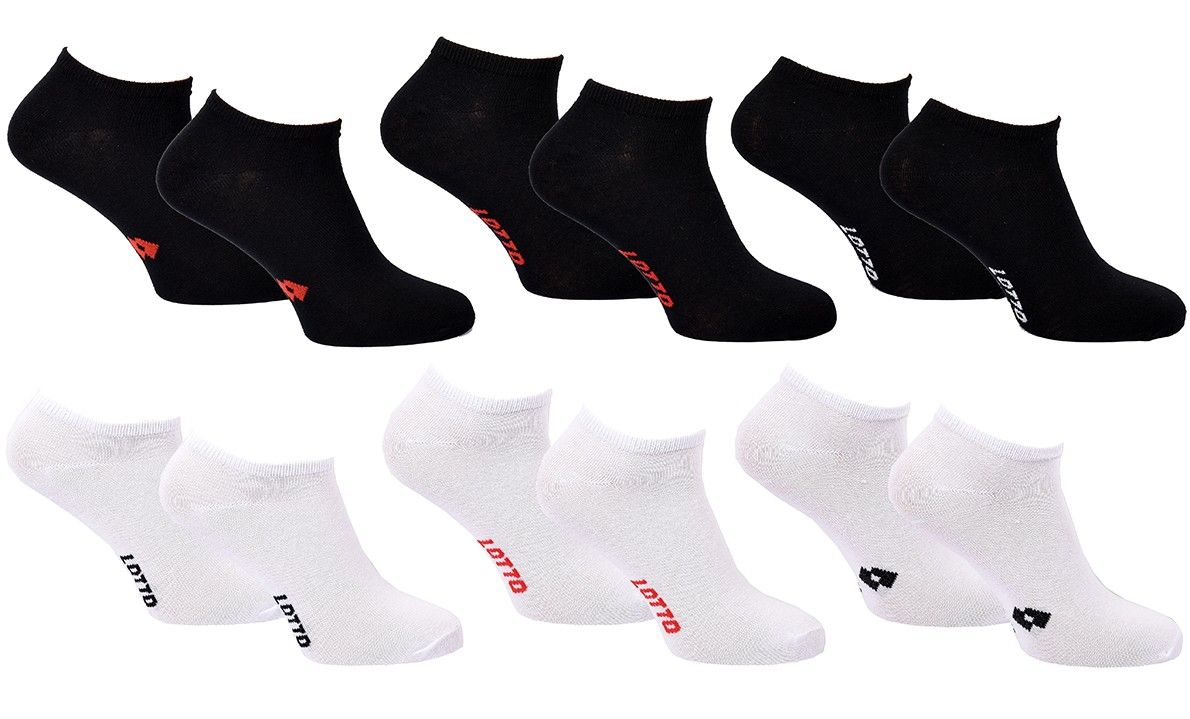 chaussettes homme lotto pack de 6 paires sneaker 3914 43/