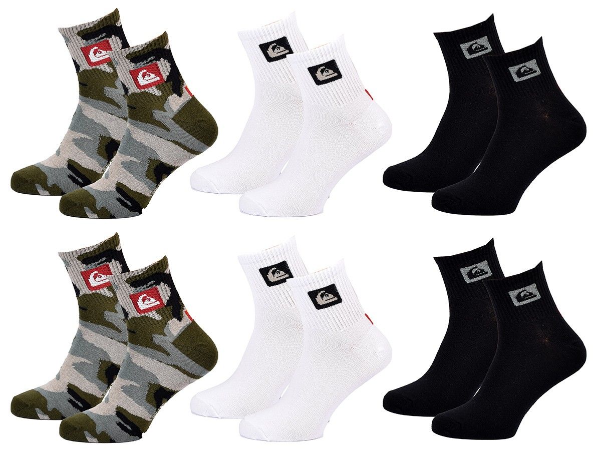 chaussettes quiksilver quarter 6 pcs 0443 39/