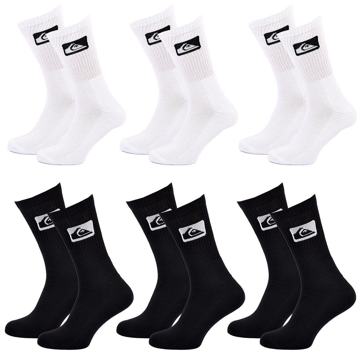 Chaussettes enfant Quiksilver Chaussettes CUSHIONED CREW 6 Pcs 0134 CHILD 27 / - vue 2