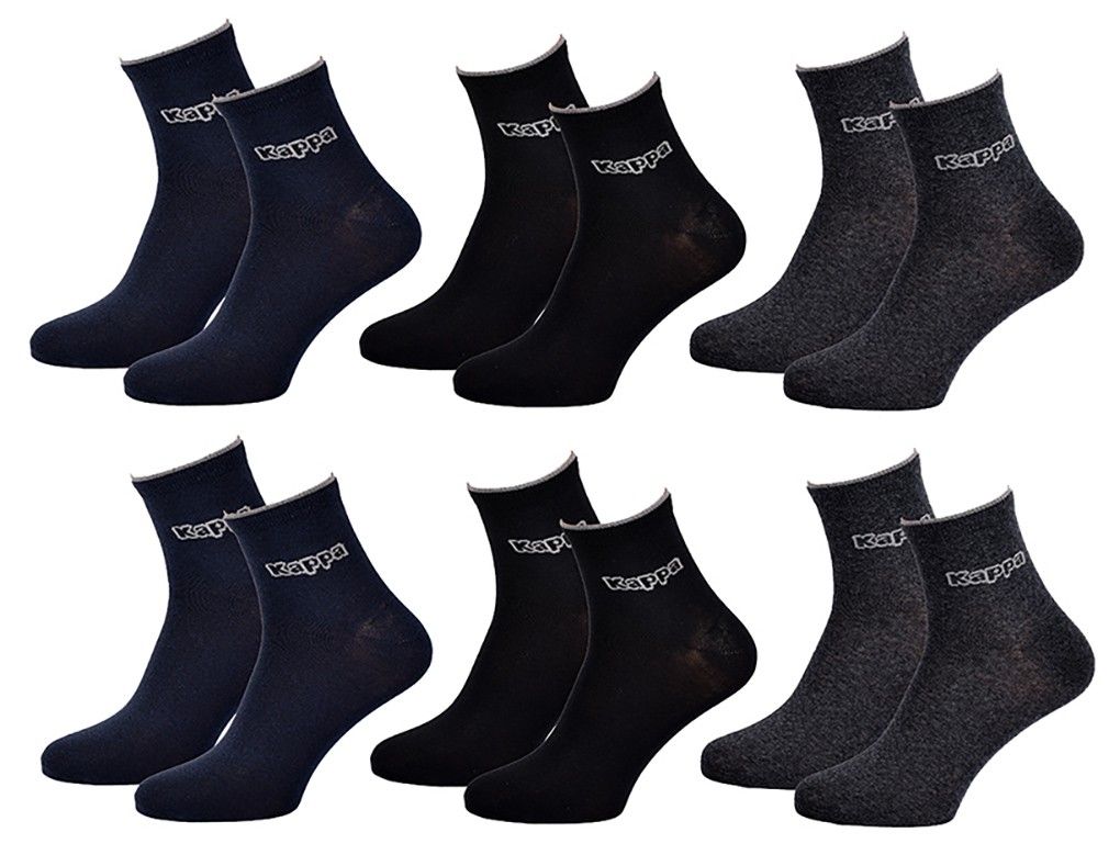chaussettes homme quarter kappa pack de 6 paires