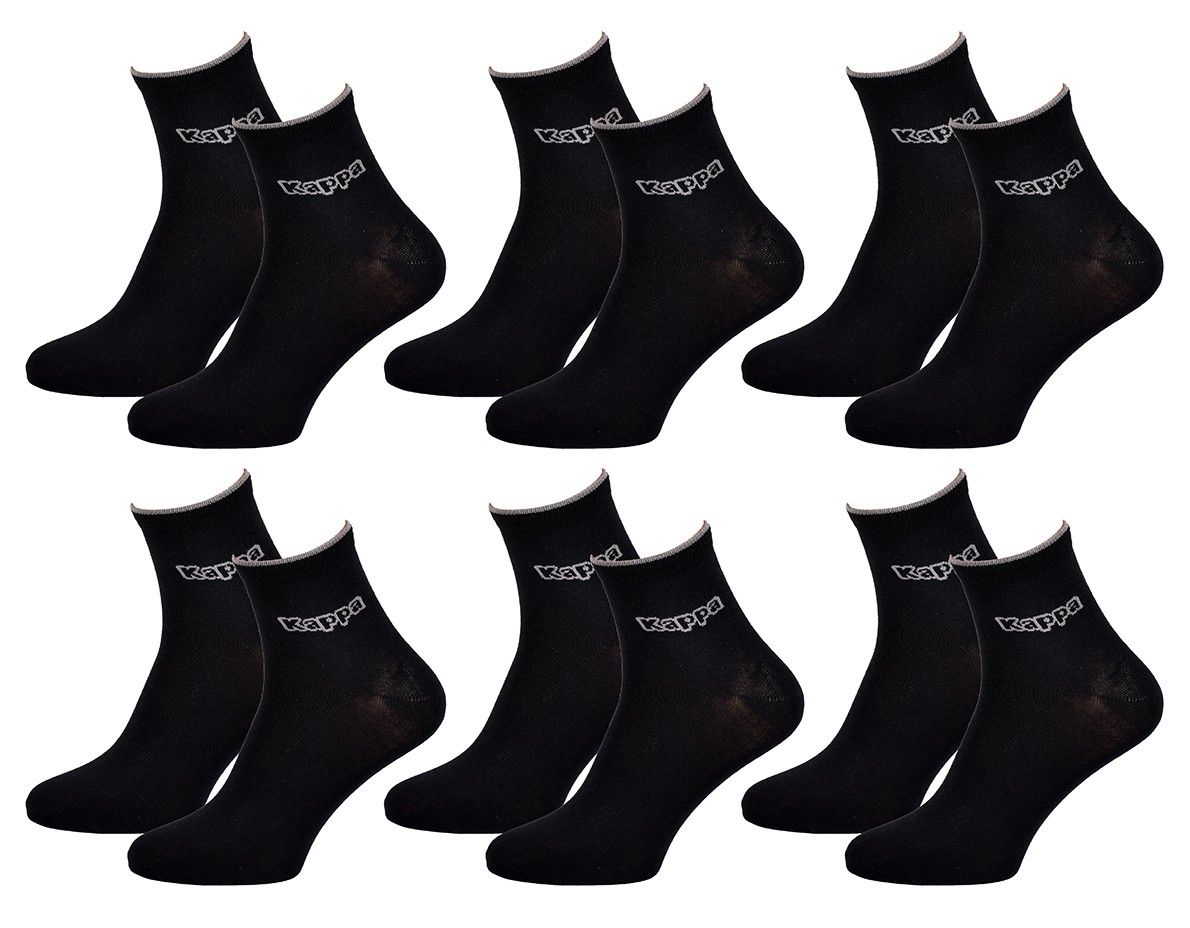 chaussettes homme quarter kappa pack de 6 paires 0487n 39/