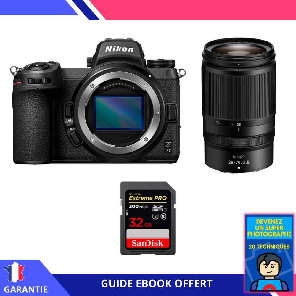 Nikon Z7 II + Z 28 75mm f2.8 + 1 SanDisk Extreme PRO UHS II SDXC 300 MB/ + Ebook 'Devenez Un Super Photographe - vue 3