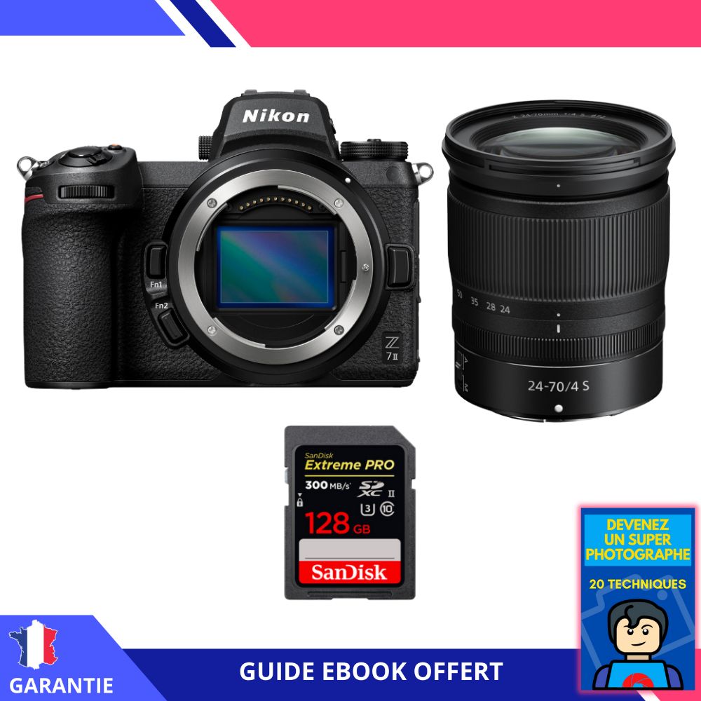 Nikon Z7 II + Z 24 70mm f4 + 1 SanDisk Extreme PRO UHS II SDXC 300 MB/ + Ebook 'Devenez Un Super Photographe - vue 3