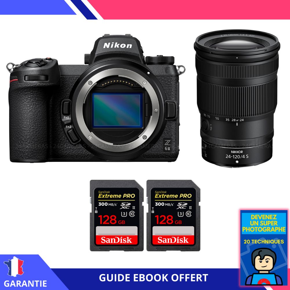 Nikon Z6 II + Z 24 120mm f4 + 2 SanDisk Extreme PRO UHS II SDXC 300 MB/ + Ebook 'Devenez Un Super Photographe - vue 2