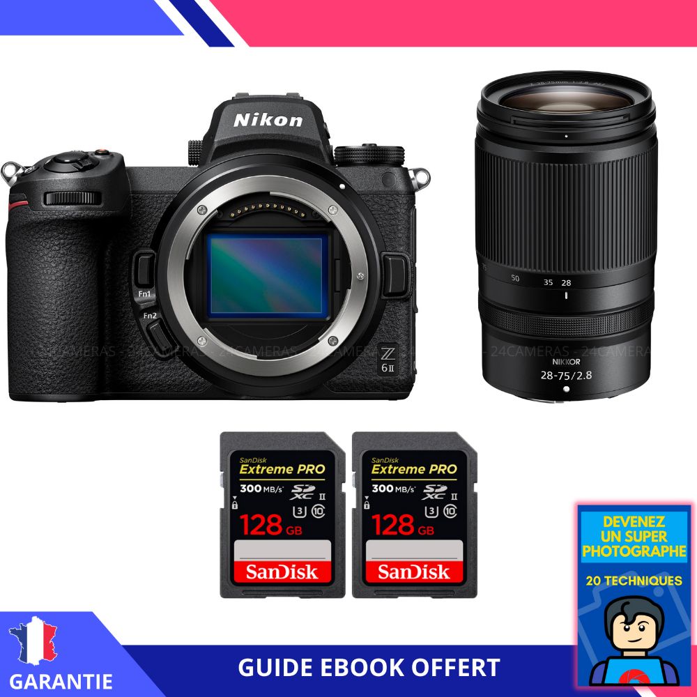 Nikon Z6 II + Z 28 75mm f2.8 + 2 SanDisk Extreme PRO UHS II SDXC 300 MB/ + Ebook 'Devenez Un Super Photographe - vue 2