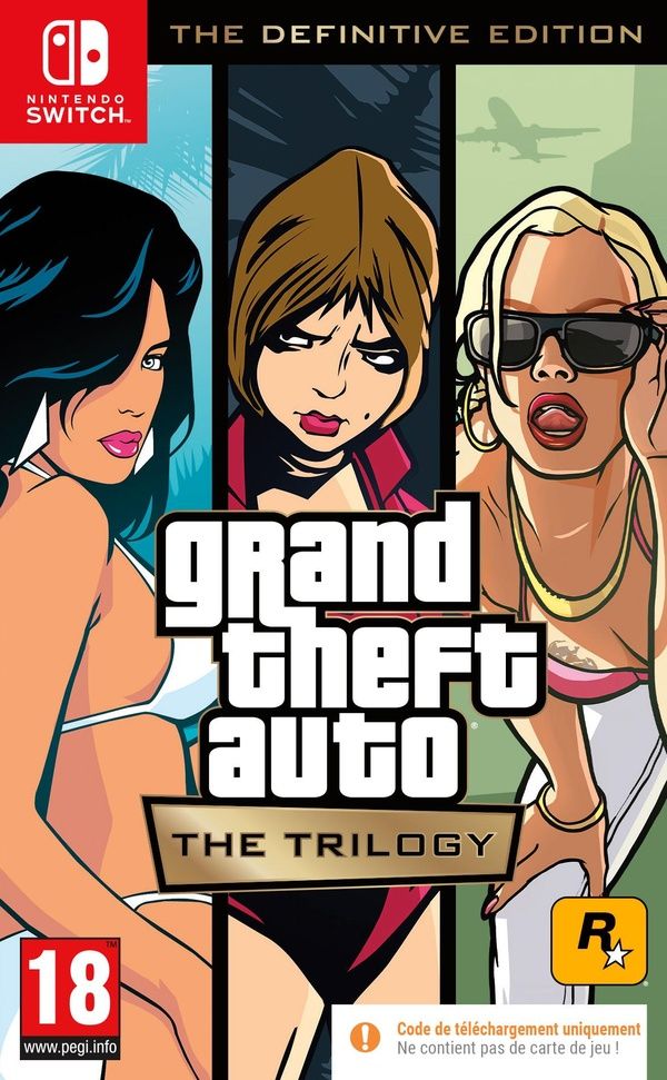 GTA The Trilogy The Definitive Edition Jeu Nintendo Switch Code in a box - vue 9