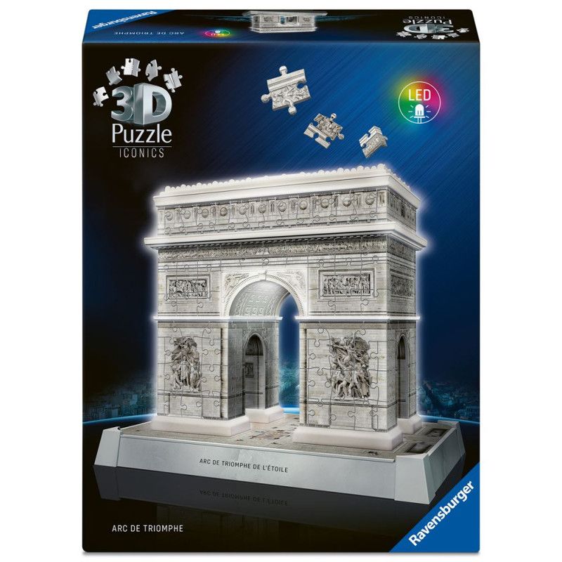 Puzzle 3d 216 Pièces Ravensburger Arc De Triomphe Illuminé
