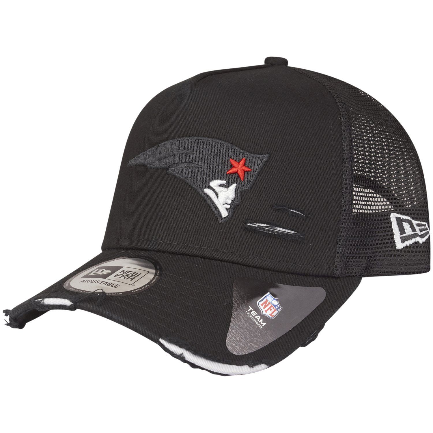 New Era Mesh Trucker Cap Distressed New England Patriots