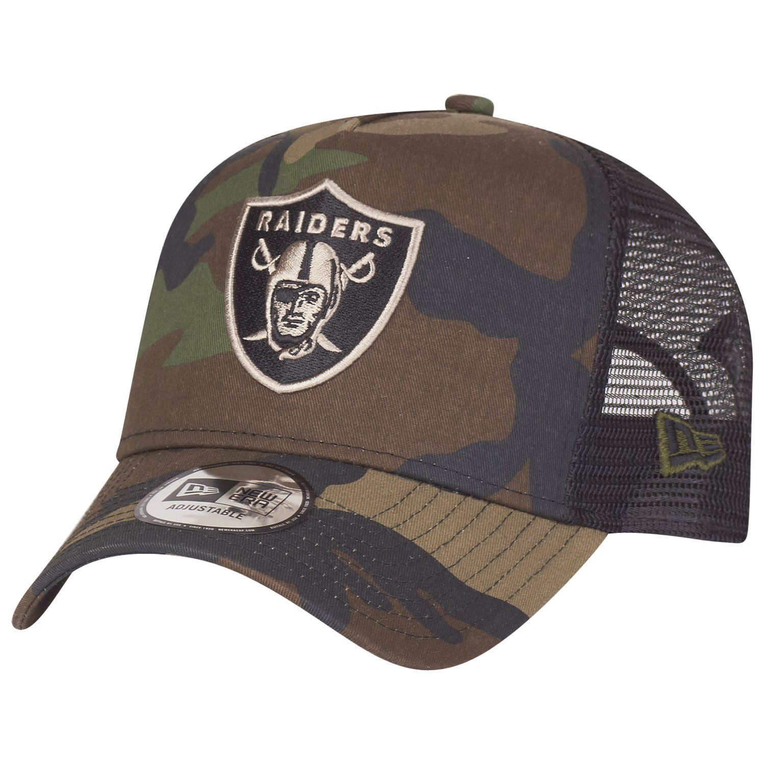 New Era Adjustable Trucker Cap Las Vegas Raiders Wood Camo