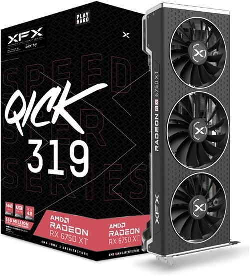 XFX SPEEDSTER QICK 319 AMD Radeon RX 6750 XT 12 Go GDDR6 Neuf - vue 4