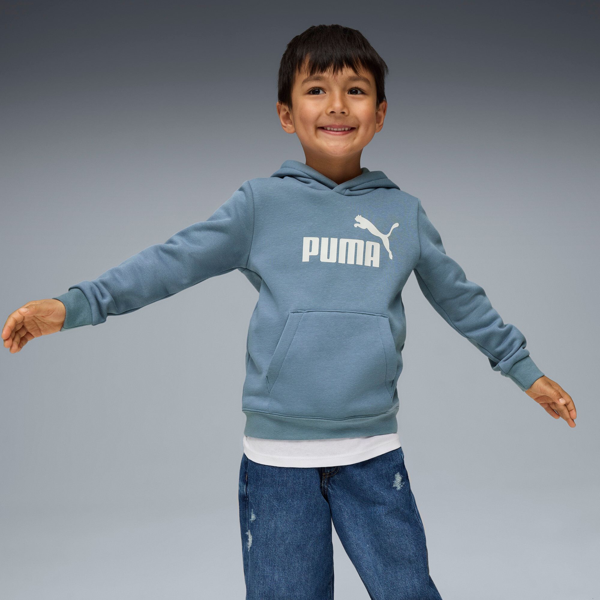 PUMA ESS No. 1 Logo Hoodie FL PS Sweats à Capuche Mixte Enfant PUMA 110 - vue 7