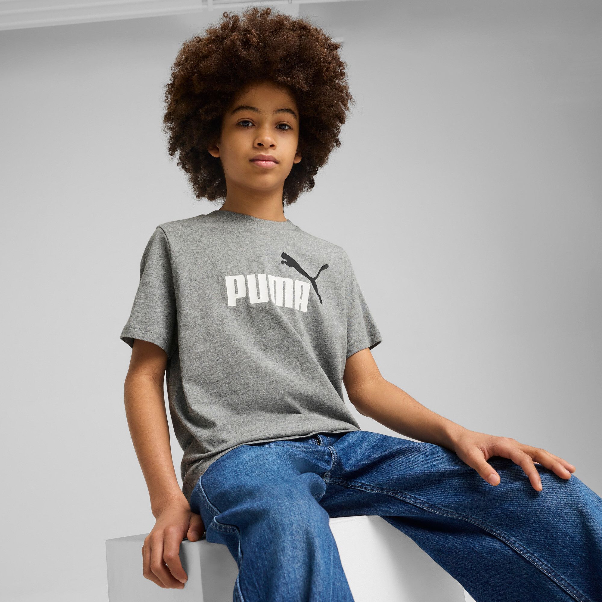 T shirt enfant Puma ESS 2 COLOR NO1 LOGO TEE - vue 4