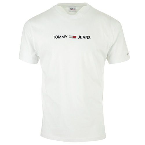 T shirt Tommy Hilfiger Straight Logo Tee EU - vue 2