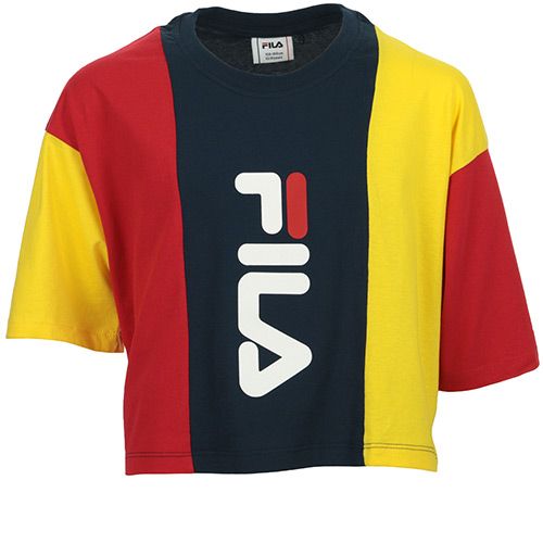 T shirt enfant Fila Tamson Blocked Cropped Tee Kids - vue 2