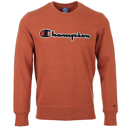 Sweat shirt Champion Sweat homme ocre 213511 EU - vue 3