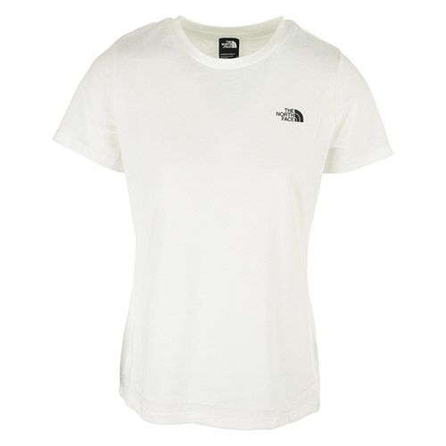 the north face - women's s/s simple dome tee - t-shirt taille xs, blanc - XS