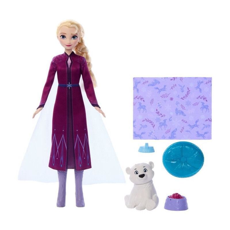 Disney La Reine des Neiges - Coffret Elsa et l'Ourson - 4 accessoires - Disney Frozen - JFG16