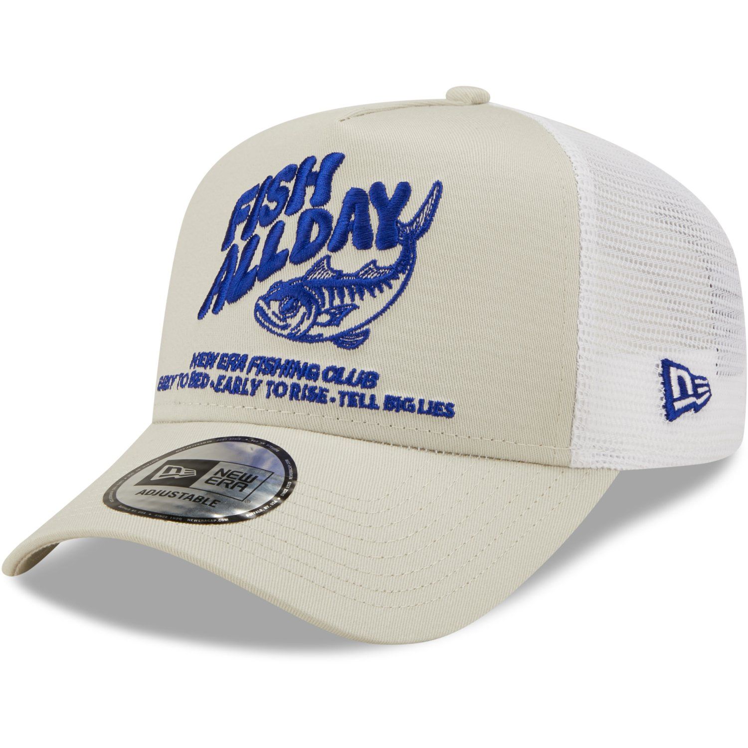 new era a frame outdoor trucker cap fish friday stone Unique