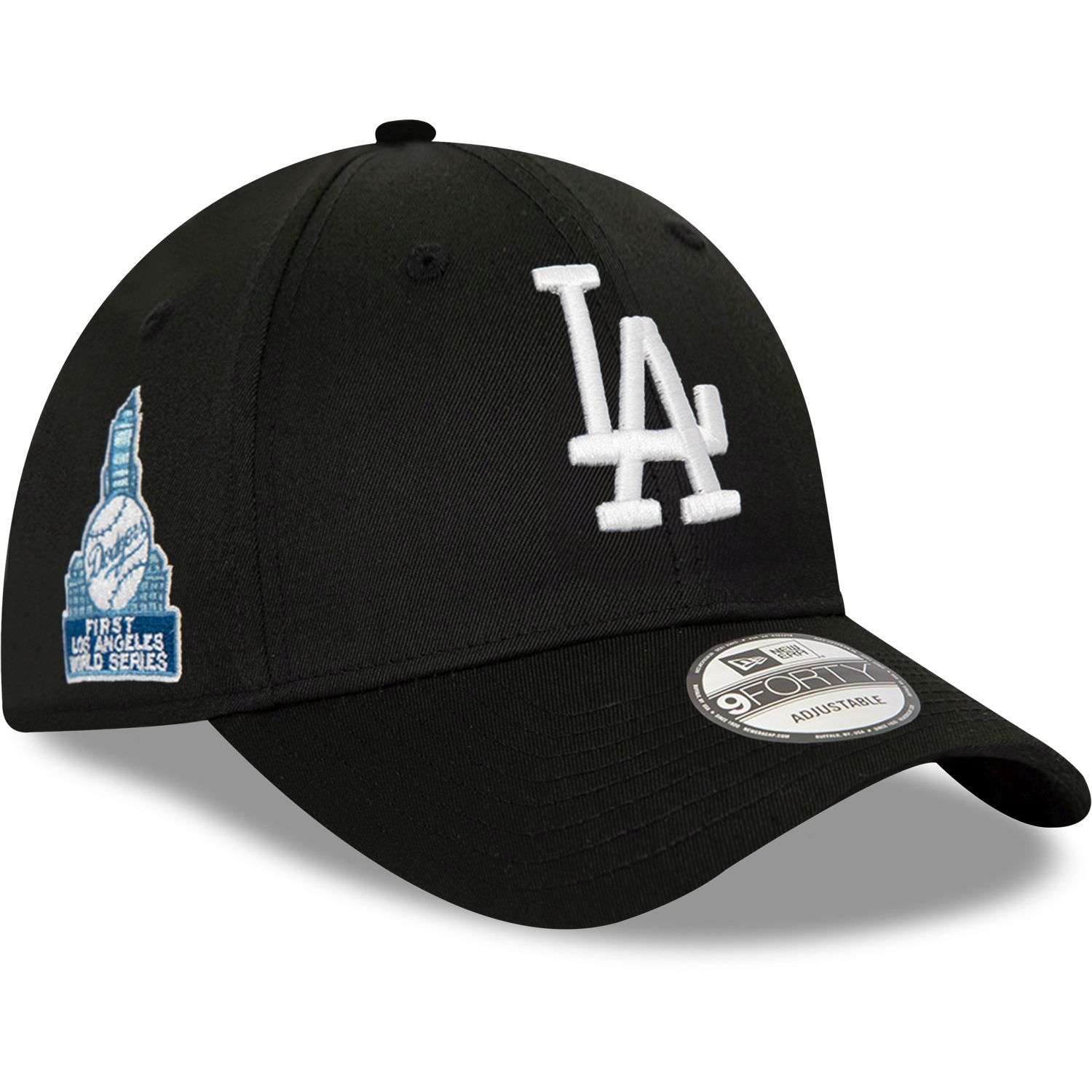Casquette New Era MLB 9FORTY Los Angeles Dodgers World Series Patch Cap Unique