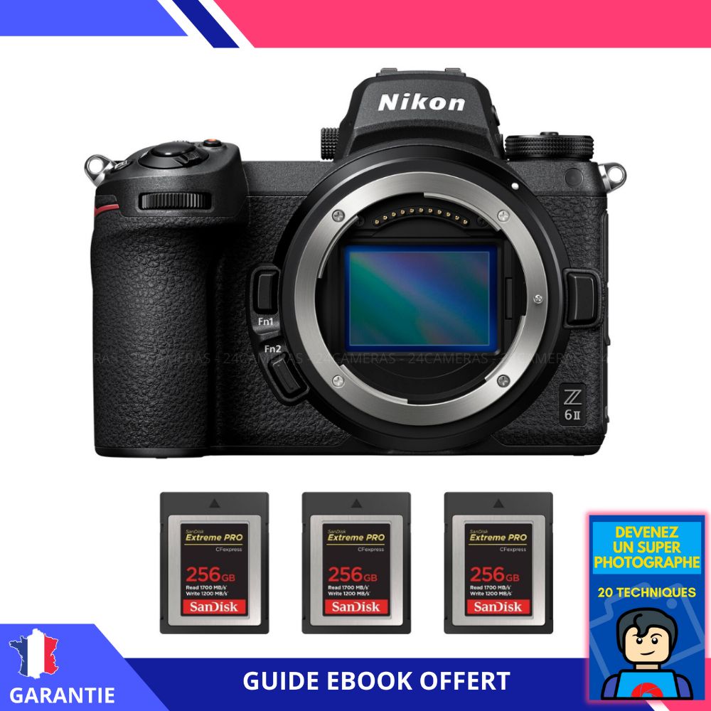 Nikon Z6 II Nu + 3 SanDisk Extreme PRO CFexpress Type B + Ebook 'Devenez Un Super Photographe - vue 3