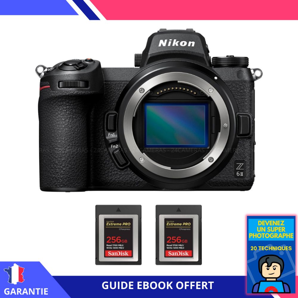 Nikon Z6 II Nu + 2 SanDisk Extreme PRO CFexpress Type B + Ebook 'Devenez Un Super Photographe - vue 2