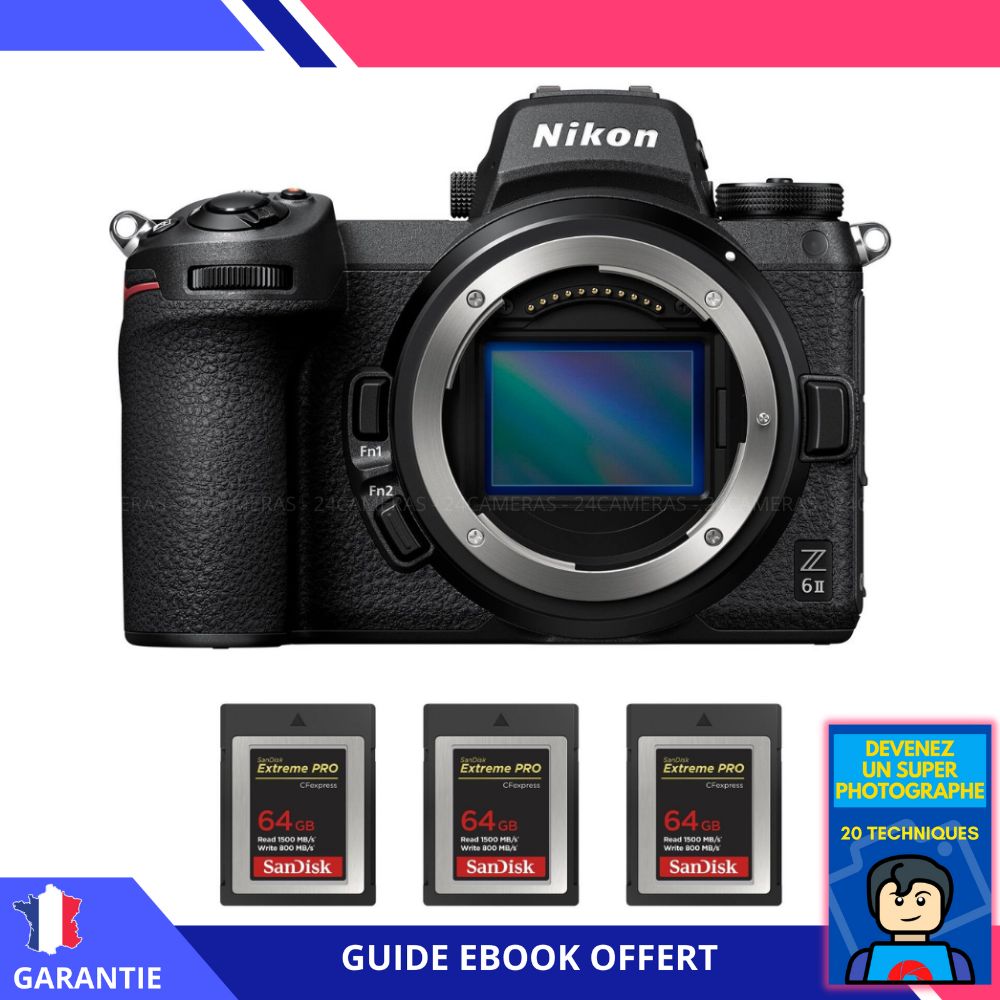 Nikon Z6 II Nu + 3 SanDisk Extreme PRO CFexpress Type B + Ebook 'Devenez Un Super Photographe - vue 4