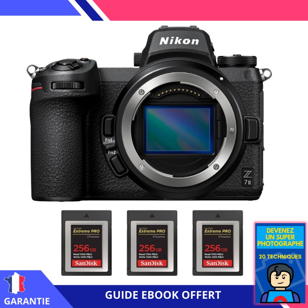 Nikon Z7 II Nu + 3 SanDisk Extreme PRO CFexpress Type B + Ebook 'Devenez Un Super Photographe - vue 4