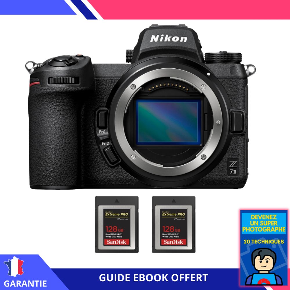 Nikon Z7 II Nu + 2 SanDisk Extreme PRO CFexpress Type B + Ebook 'Devenez Un Super Photographe - vue 2