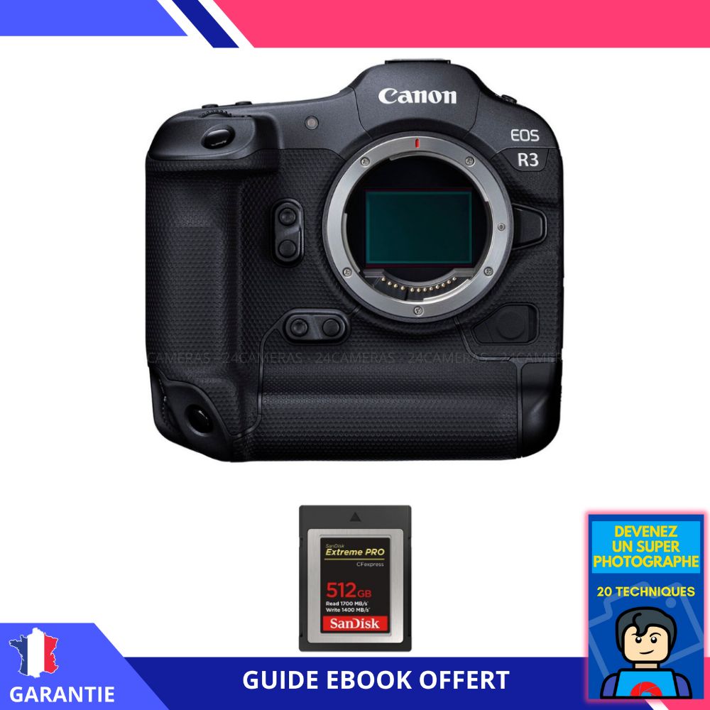 Canon EOS R3 Nu + 1 SanDisk Extreme PRO CFexpress Type B + Ebook 'Devenez Un Super Photographe - vue 4