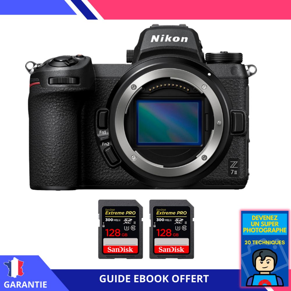 Nikon Z7 II Nu + 2 SanDisk Extreme PRO UHS II SDXC 300 MB/ + Ebook 'Devenez Un Super Photographe - vue 3