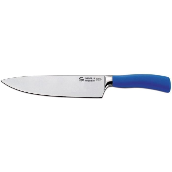 Couteau Sanelli Ambrogio Master Chef 20 Cm Acier Inoxydable / Jaune - vue 4