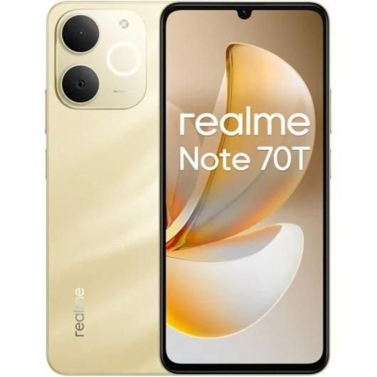 Smartphone realme Note 4GB 6.74 Batería 6000mAh IA WiFi 5 Android 15 Dorado