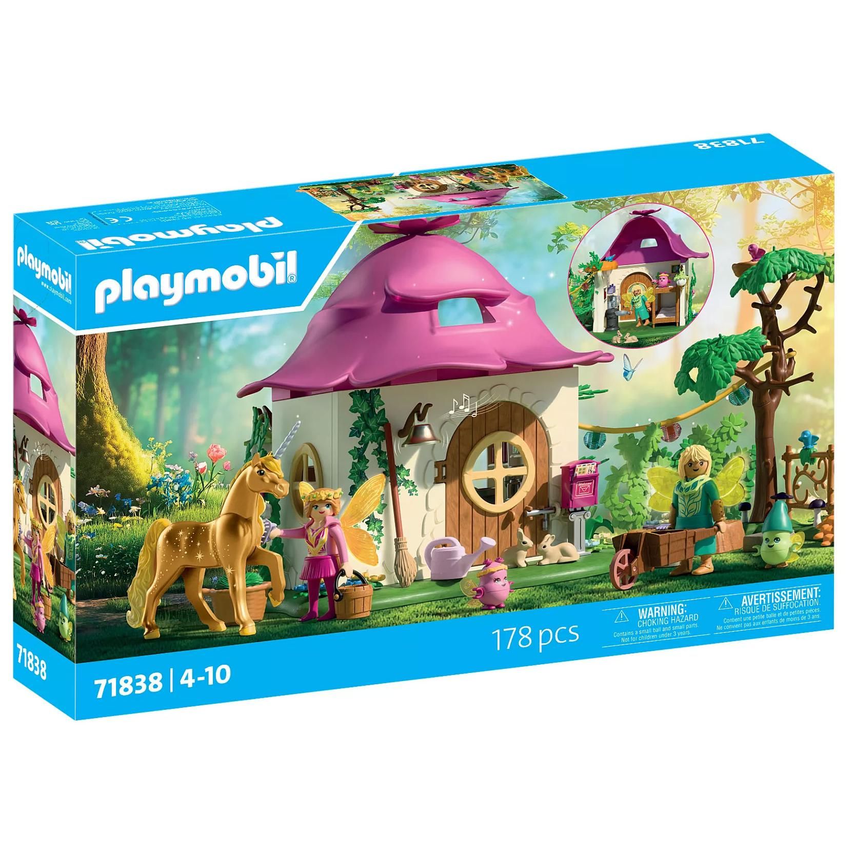 Playmobil Fairy Home with Golden Unicorn and Stable