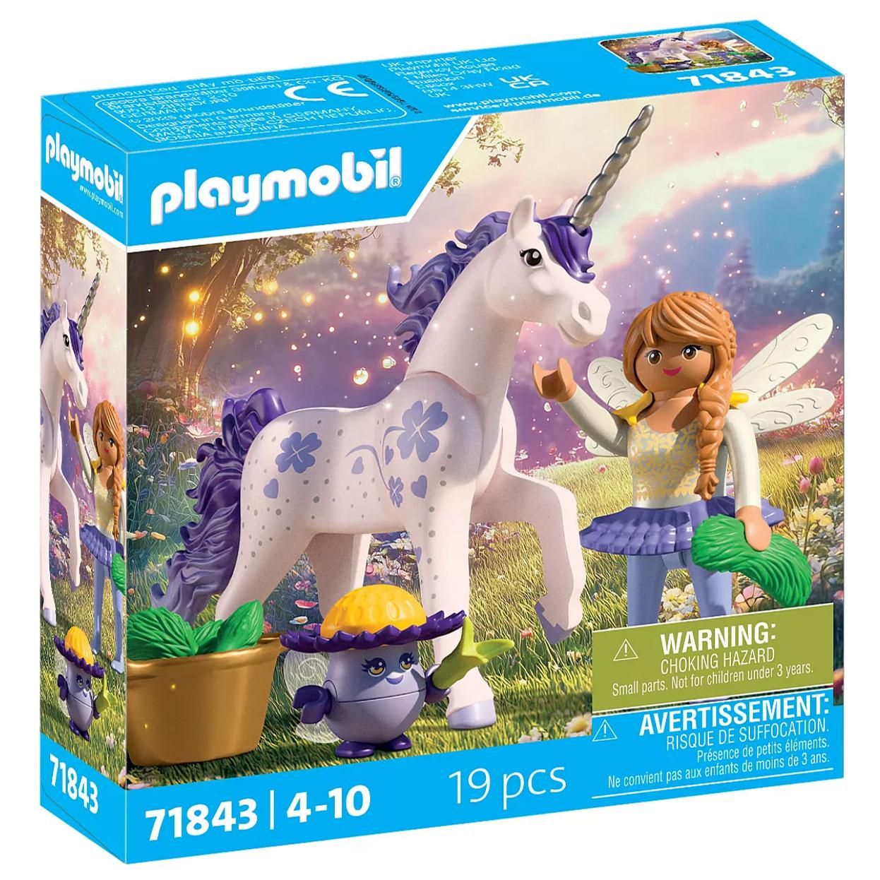 Playmobil Magic Unicorns 71843 Licorne Lavande porte bonheur avec fée