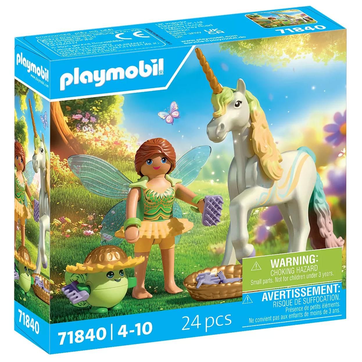 Playmobil Magic Unicorns 71840 Licorne Fleur d'arc en ciel avec fée