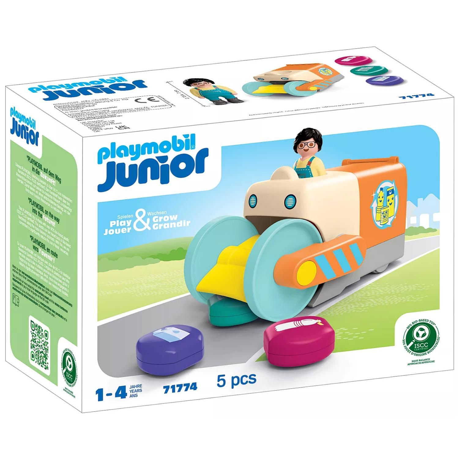 Playmobil Junior 71774 Camion de collecte de déchets