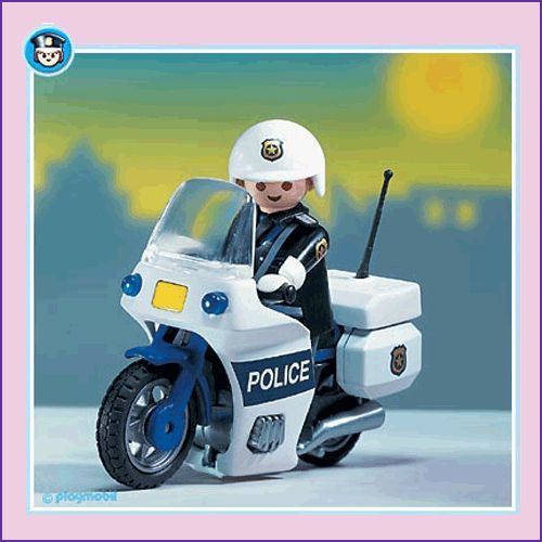 playmobil motard police