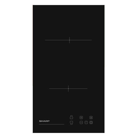 Plaque : Vitrocéramique SHARP 2 Feux 29 / 52cm KH3V19NT0K - vue 2