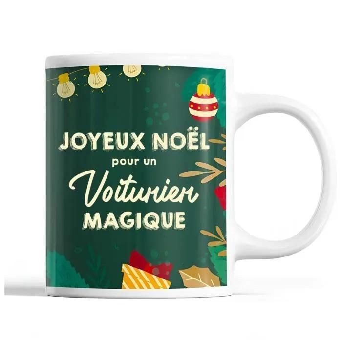 Tasse Noël Voiturier Homme Mug Prénom Idée Cadeau Secret Santa