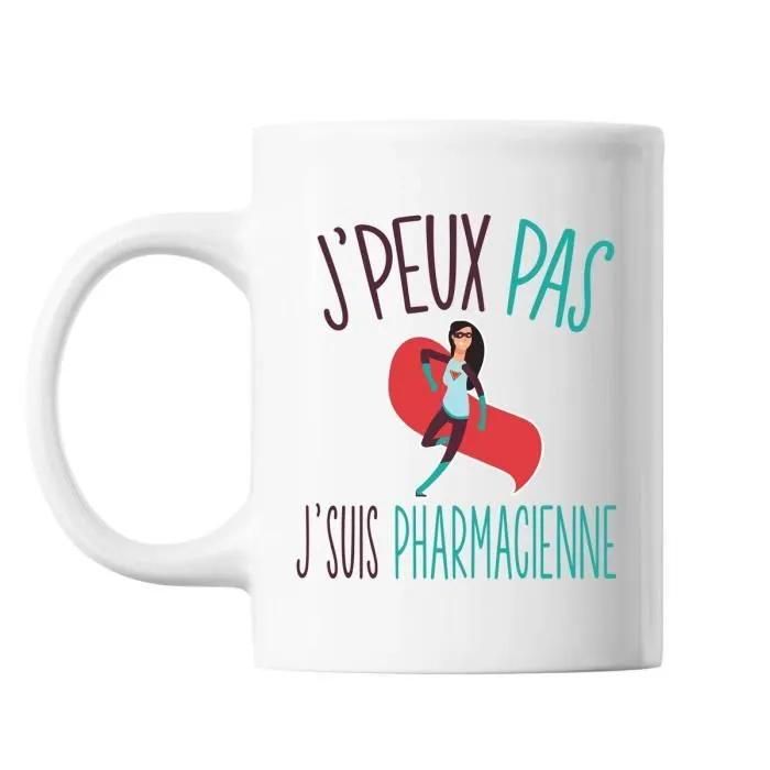 Mug Pharmacienne J'peux Pas Tasse Cadeau Personnalisé