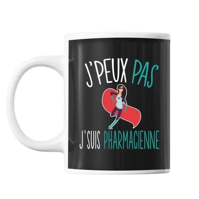 Mug Pharmacienne J'peux Pas Tasse Cadeau Personnalisé - vue 2