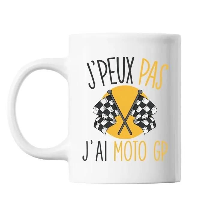 Mug Moto Gp J'peux Pas Tasse Cadeau Personnalisé