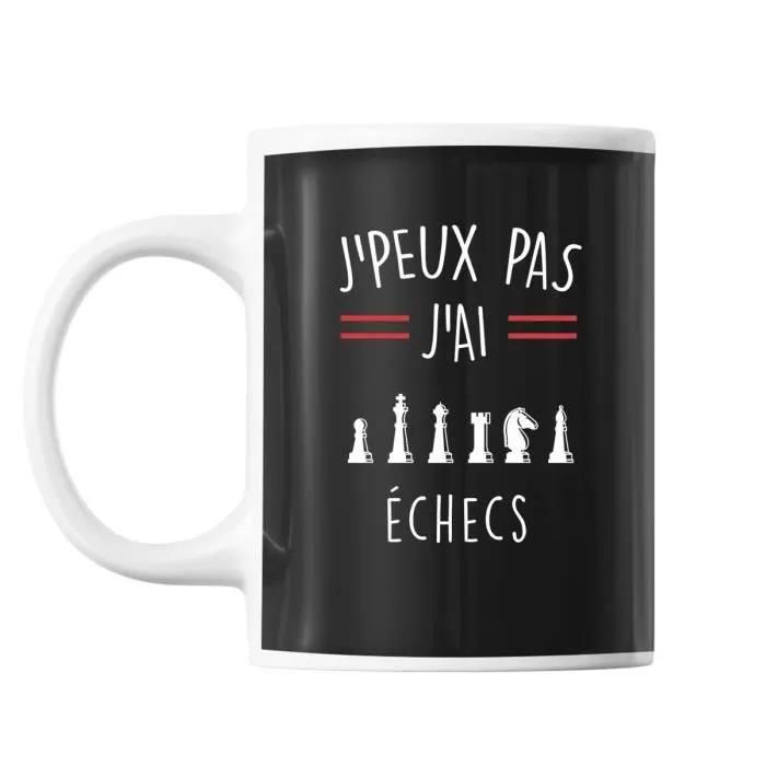 Mug Échecs J'peux Pas Tasse Cadeau Personnalisé - vue 2