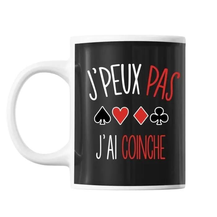 Mug Coinche J'peux Pas Tasse Cadeau Personnalisé