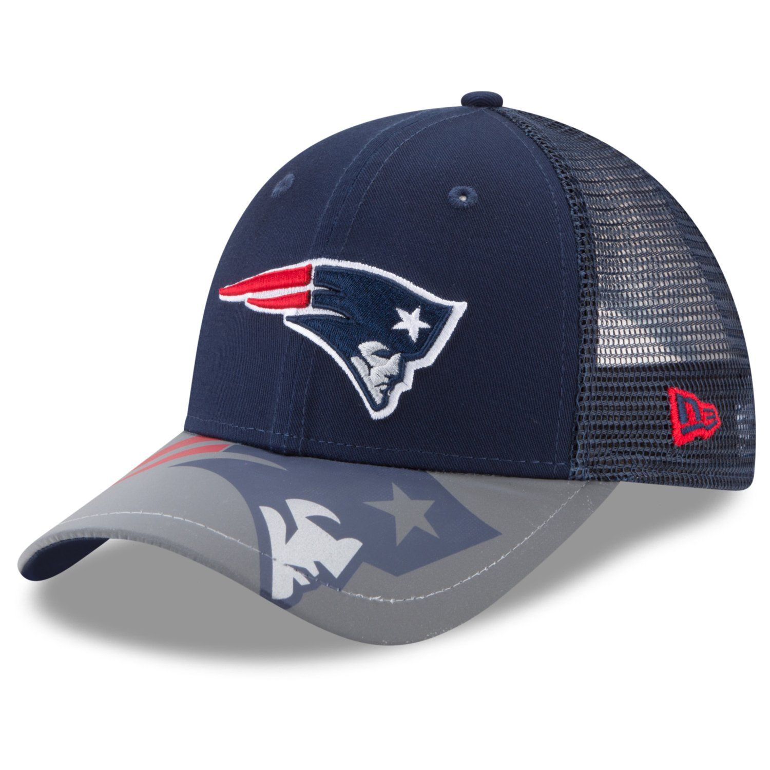 New Era Trucker Snapback Cap Reflect New England Patriots